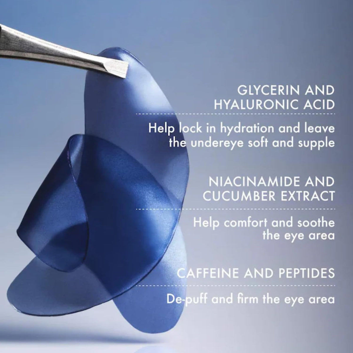 Summer Fridays Jet Lag Under Eye Patches - Hydrating & Depuffing Hydrogel Eye Masks with Caffeine & Peptides to Soothe & Refresh the Undereye Area (6 Pairs)