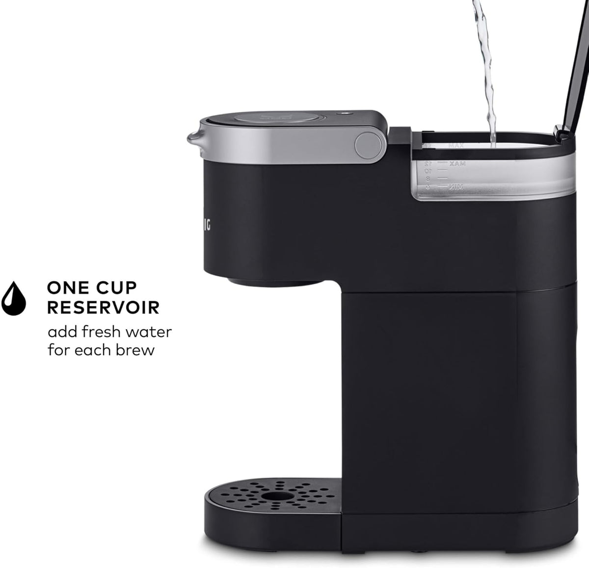 Keurig K-Mini Single Serve K-Cup Pod Coffee Maker, 6 to 12oz Brew size, with Cord Storage, Perfect for Small Spaces, Black