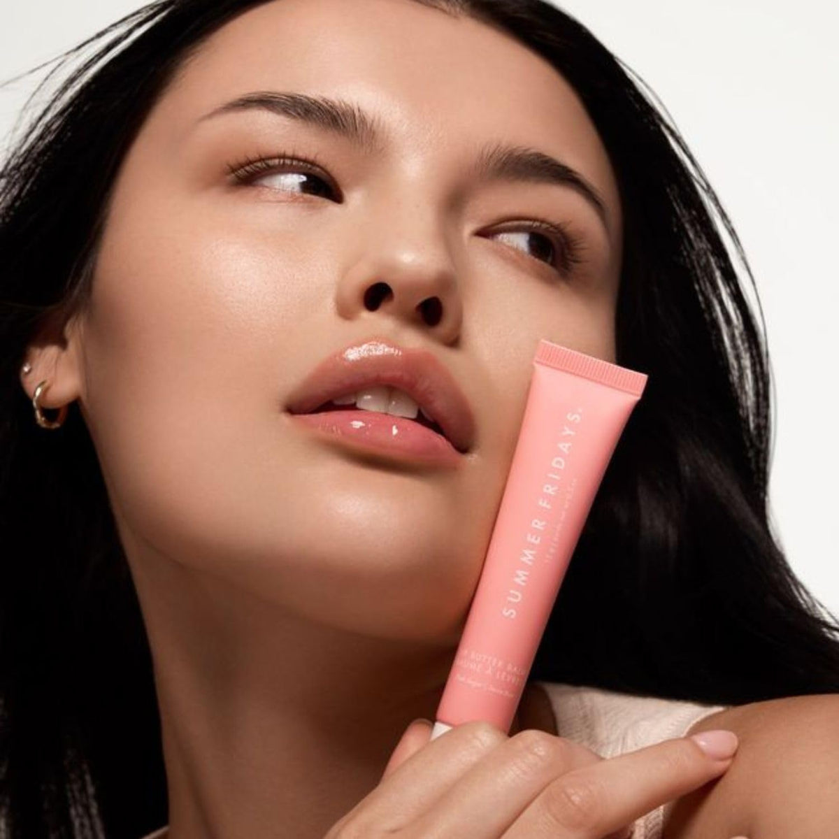 Summer Fridays Tinted Lip Butter Balm - Conditioning Vegan Lip Balm for Instant Moisture, Shine & Hydration - Sheer-Tinted, Soothing Skincare - Pink Sugar (.5 Oz)