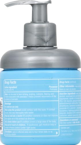 CeraVe Moisturizing Cream for Psoriasis Treatment, With Salicylic Acid for Dry Skin Itch Relief & Urea for Moisturizing, Fragrance Free & Allergy Tested, 8 Oz