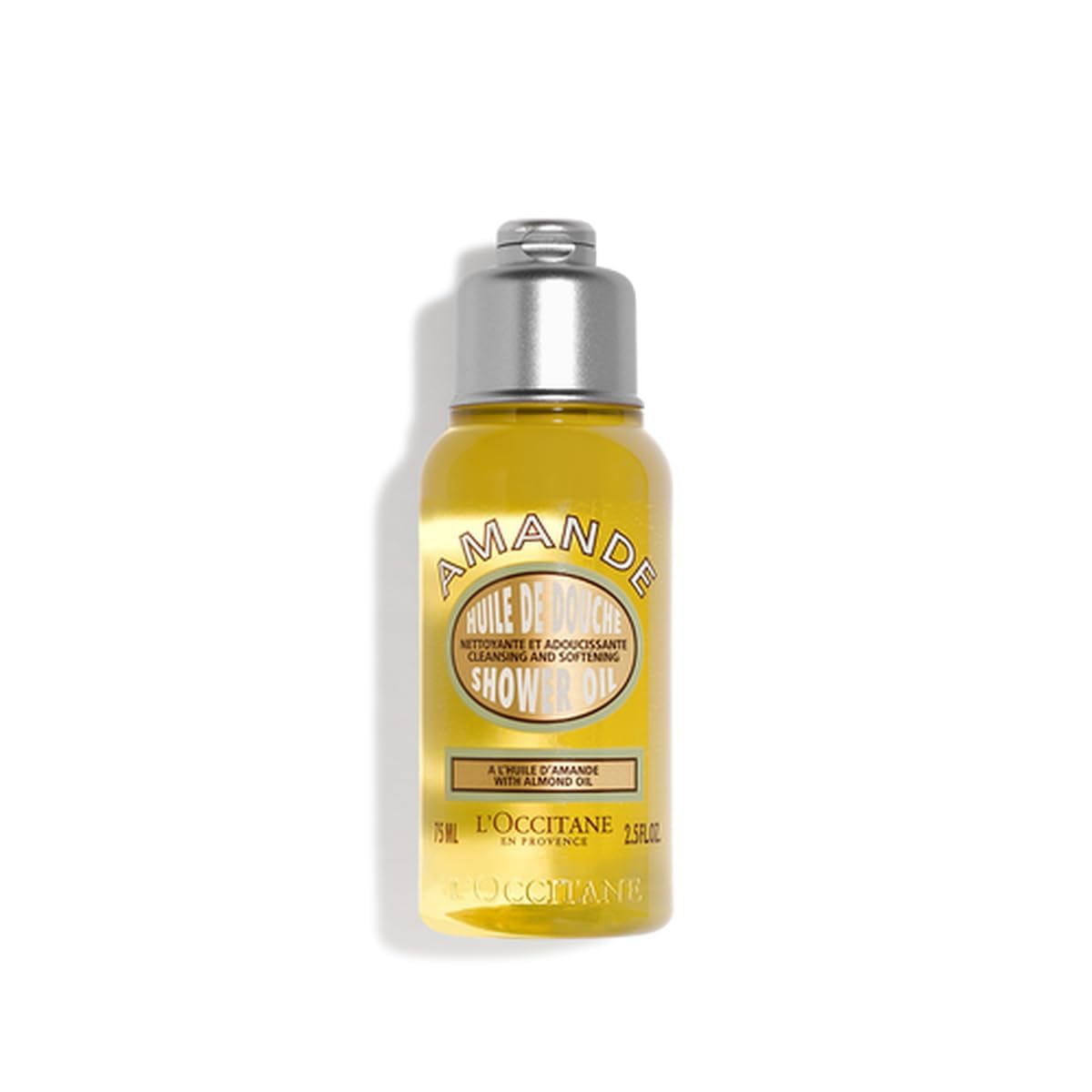 L'OCCITANE Cleansing & Softening Almond Shower Oil, Body Wash & Shaving Base Purifies & Smooths Without Drying Skin, Milky Lather, Nourishing Skincare