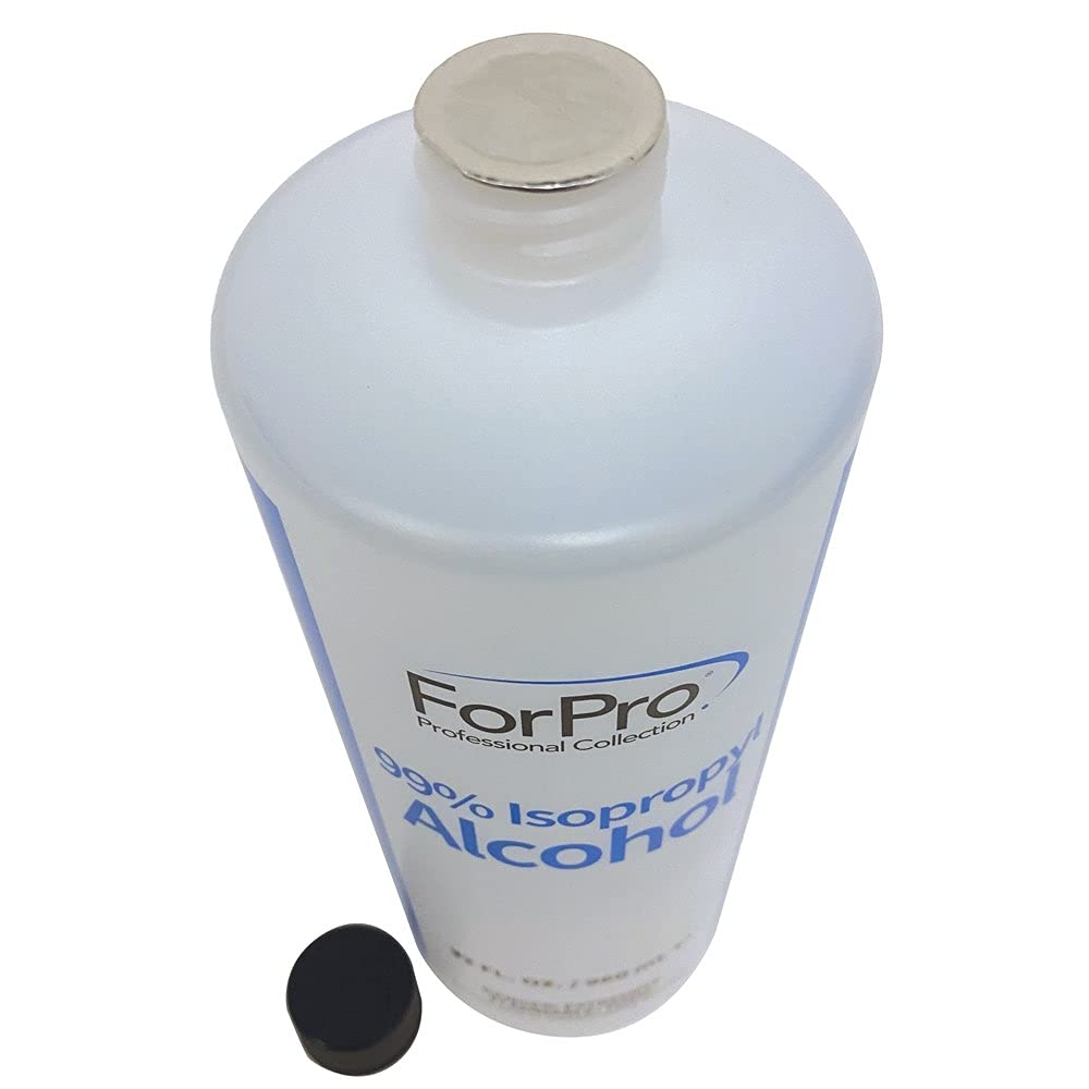 ForPro Professional Collection 99% Isopropyl Alcohol (IPA), Pure & Unadulterated Concentrated Alcohol, 32 Fl Oz (960ml)