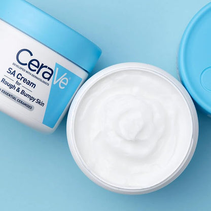 CeraVe Moisturizing Cream with Salicylic Acid, Exfoliating Body Cream with Lactic & Hyaluronic Acid, Niacinamide, and Ceramides, Fragrance Free & Allergy Tested, 16 Ounce