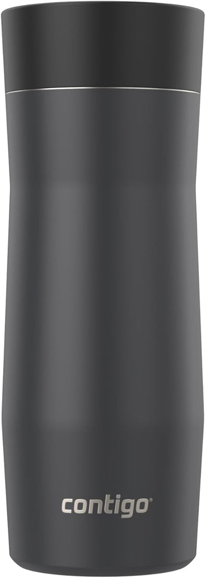 Contigo West Loop 3.0 Stainless Steel Insulated Travel Mug, Leak Proof with AutoSeal Lid, 16oz, Matte Black