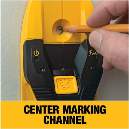 DEWALT Stud Finder, 3/4”, Locate Framing Studs Efficiently with LED Arrows, Ideal for Wood and Metal, AAA Batteries Included (DW0100)