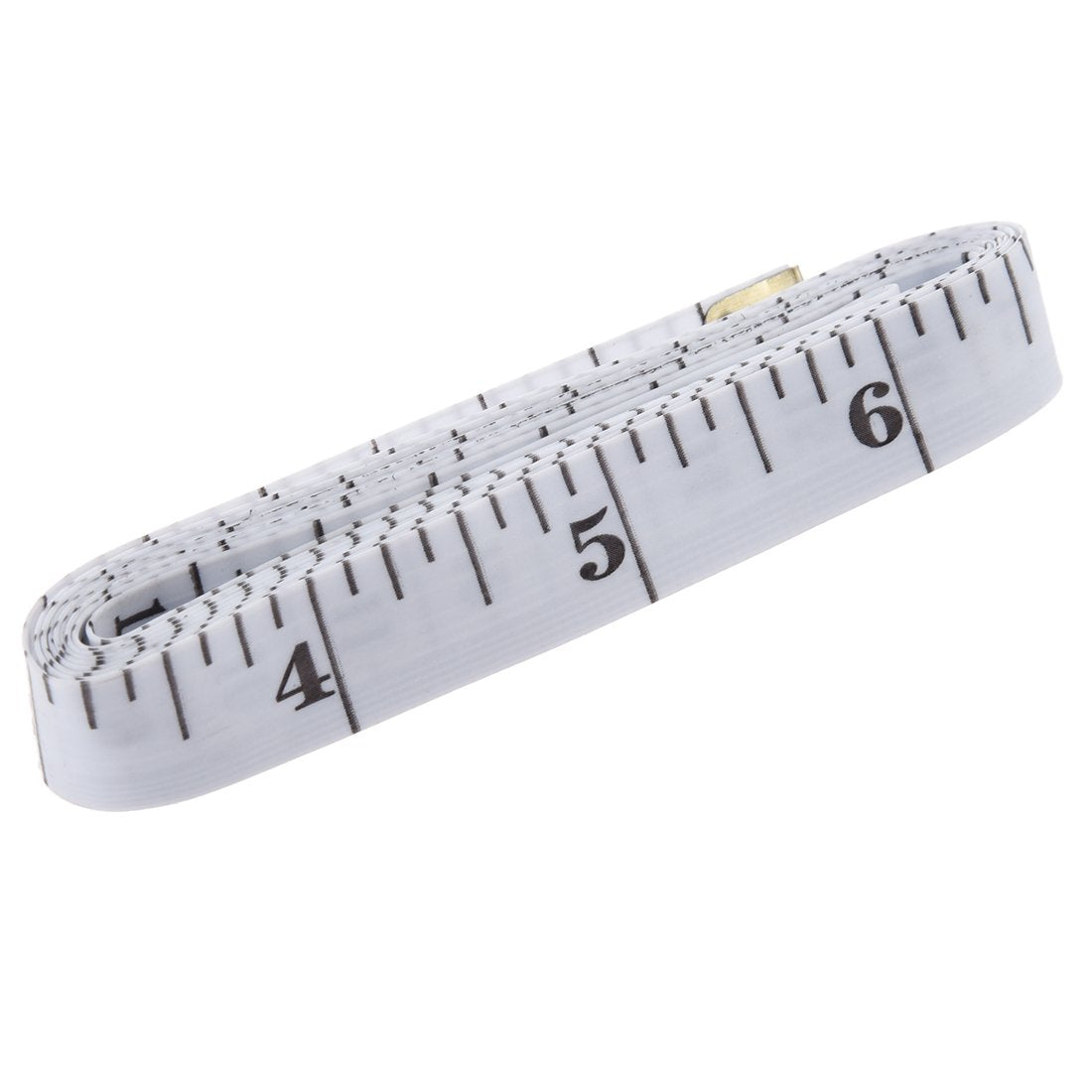 GDMINLO Soft Tape Measure Double Scale Body Sewing Flexible Tailor Craft Vinyl Ruler for Weight Loss Medical Body Measurement, Has Centimetre Scale on Reverse Side 60-inch（White）