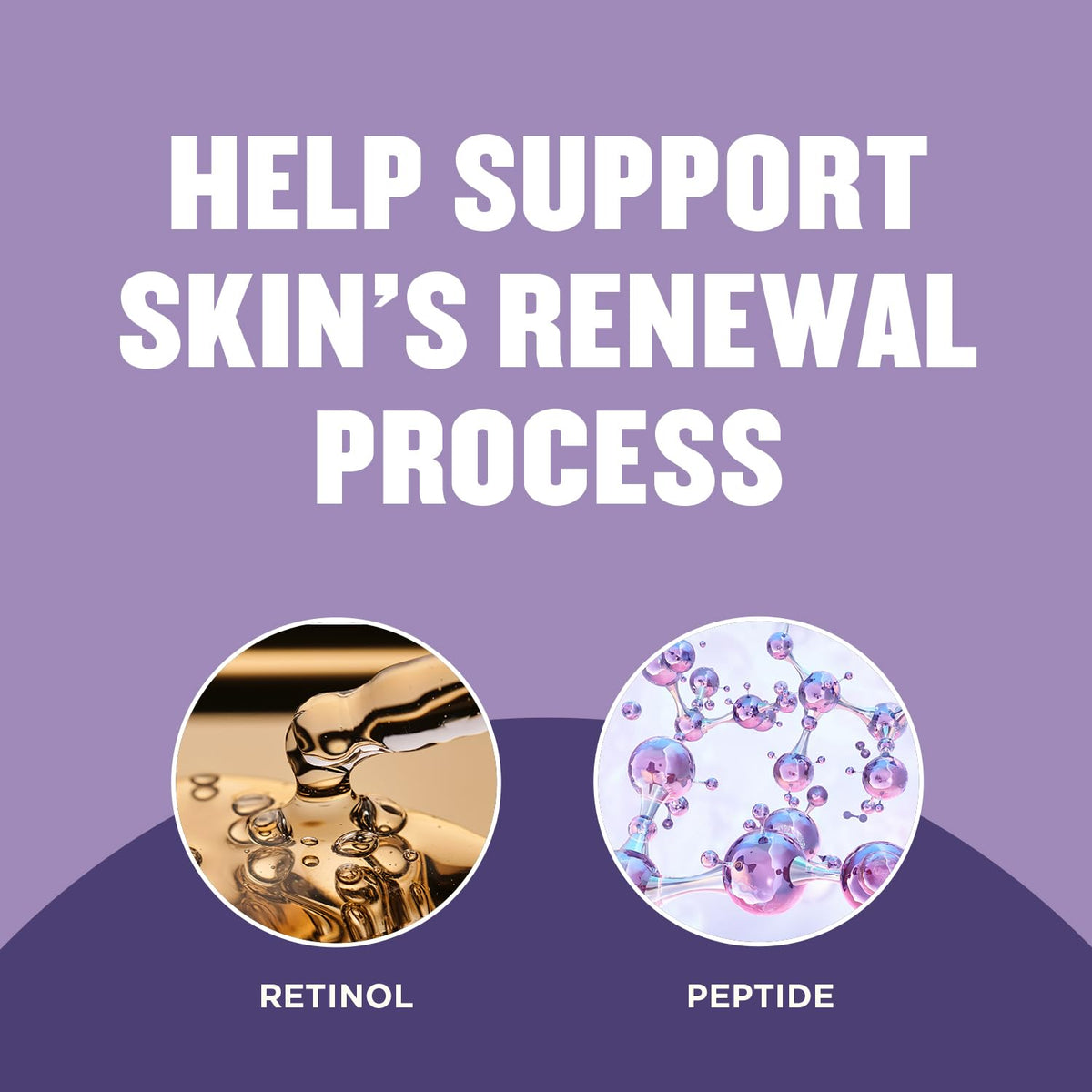 Gold Bond Age Renew Retinol Overnight Body & Face Lotion, Retinol Face and Body Lotion with Peptide Complex, 13 oz