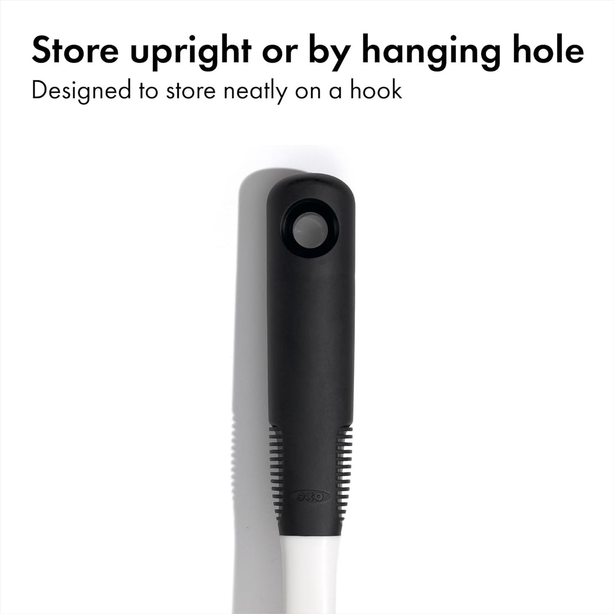 OXO Good Grips Dish Brush, Nylon Bristles with Built-in Scraper, Safe for Non-Stick Cookware, Non-Slip Handle, Dishwasher Safe