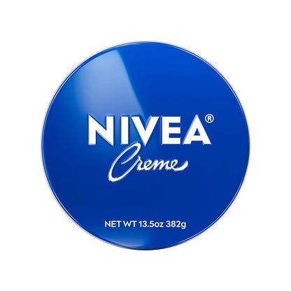 NIVEA Creme Body, Face and Hand Moisturizing Cream for All Skin Types, Rich Body Moisturizer with Provitamin B5, 13.5 Oz Tin