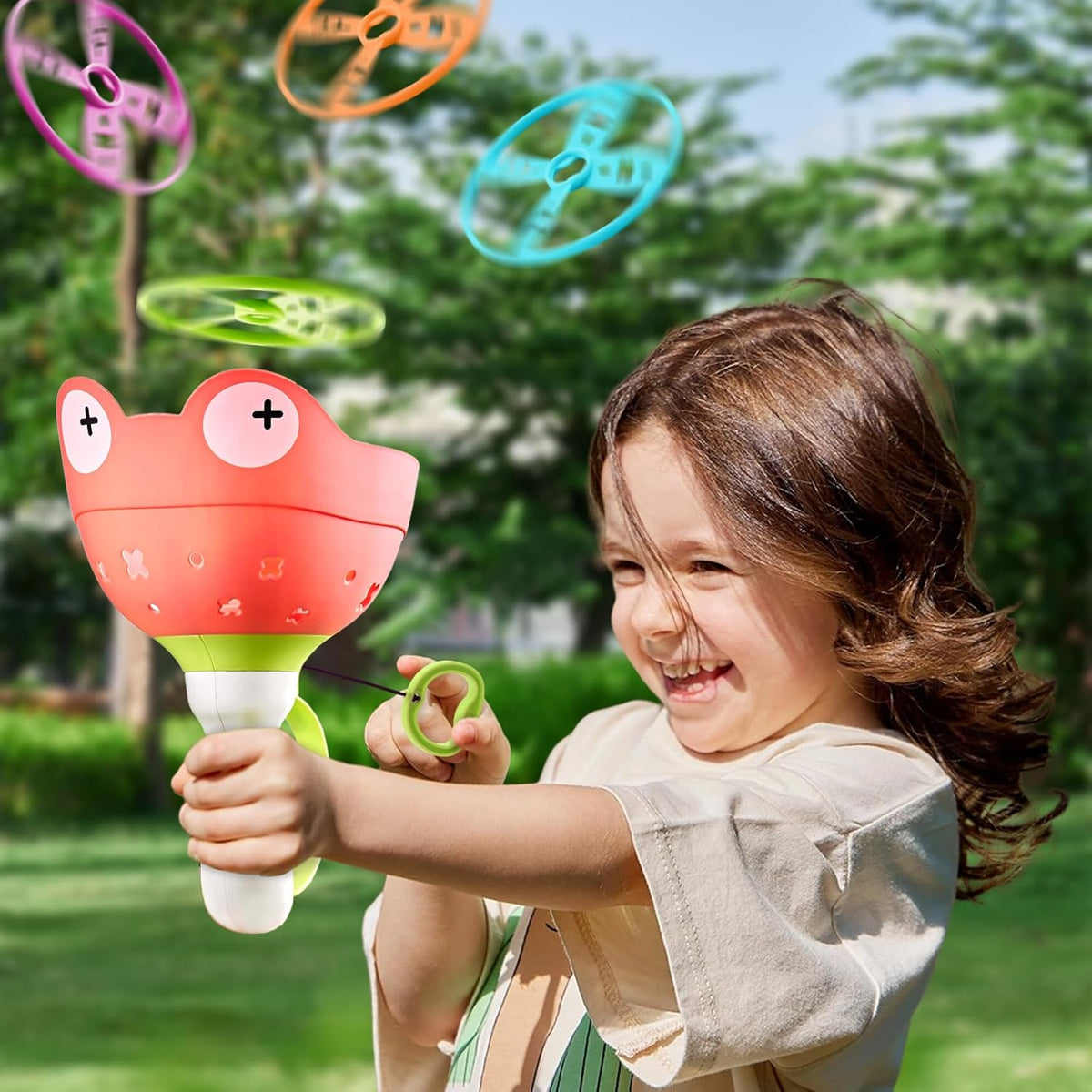Outside Toys for Kids Ages 4-8 - Manual Capture Catching Game - Toddler Chasing Toy for Boys & Girls, Ages 3-7 - Outdoor Fun Family Games