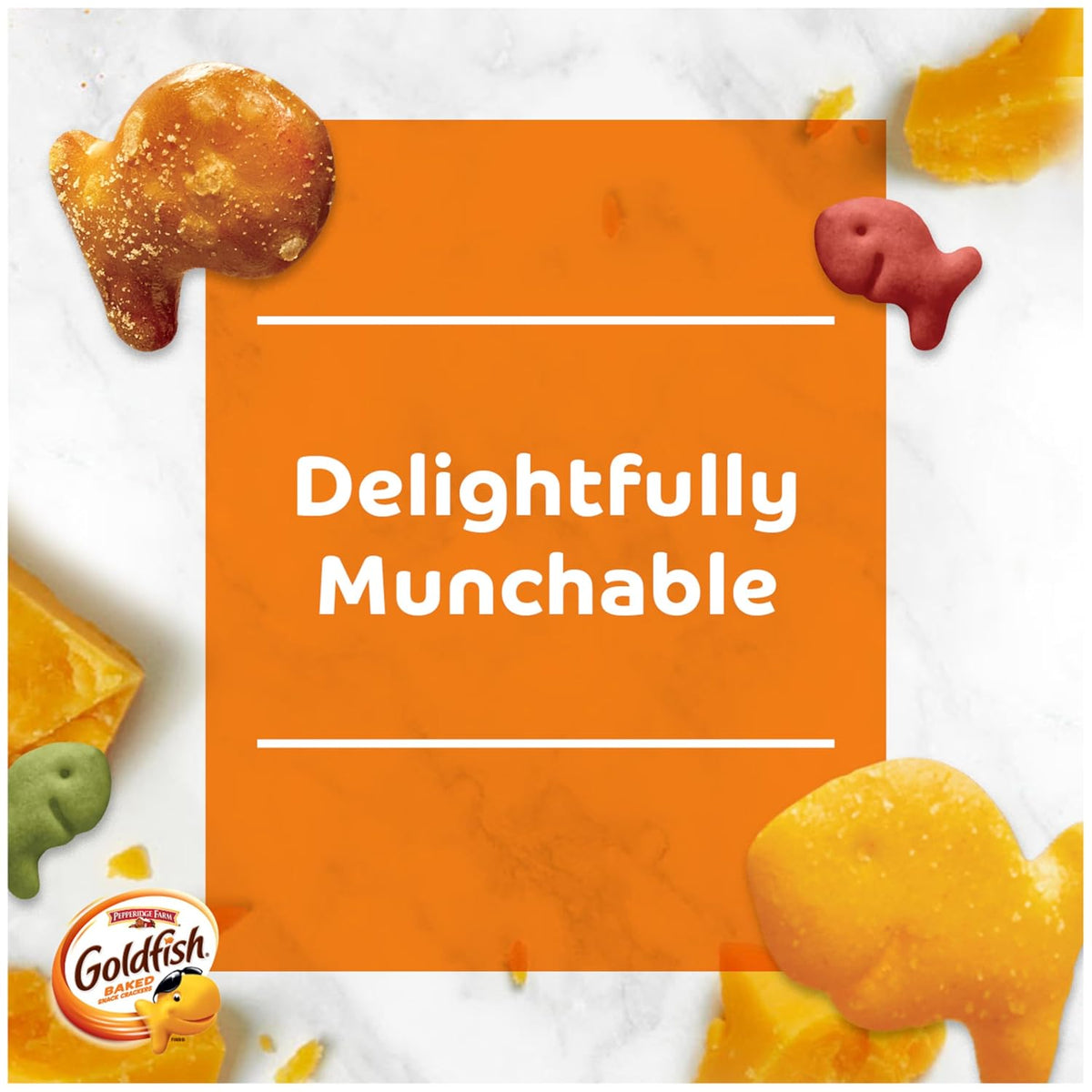 Goldfish Crackers Big Smiles Variety Pack with Cheddar, Colors, and Pretzels, Snack Packs, 30 Ct