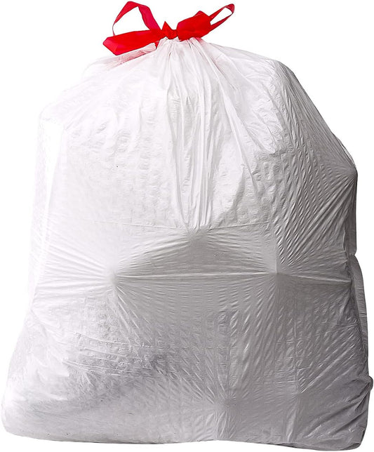 Amazon Basics Flextra Tall Kitchen Drawstring Trash Bags, 13 Gallon, 120 Count
