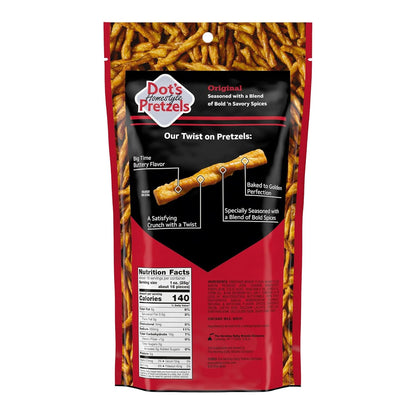 Dot's Pretzels Original Seasoned Pretzel Twist Snack, 16oz Grocery Sized Bag