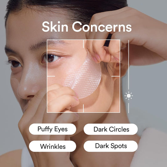 Abib Collagen Peptide Eye Patches for Wrinkles & Fine Line with Jericho Rose Jelly, 60 Count, Korean Skin Care