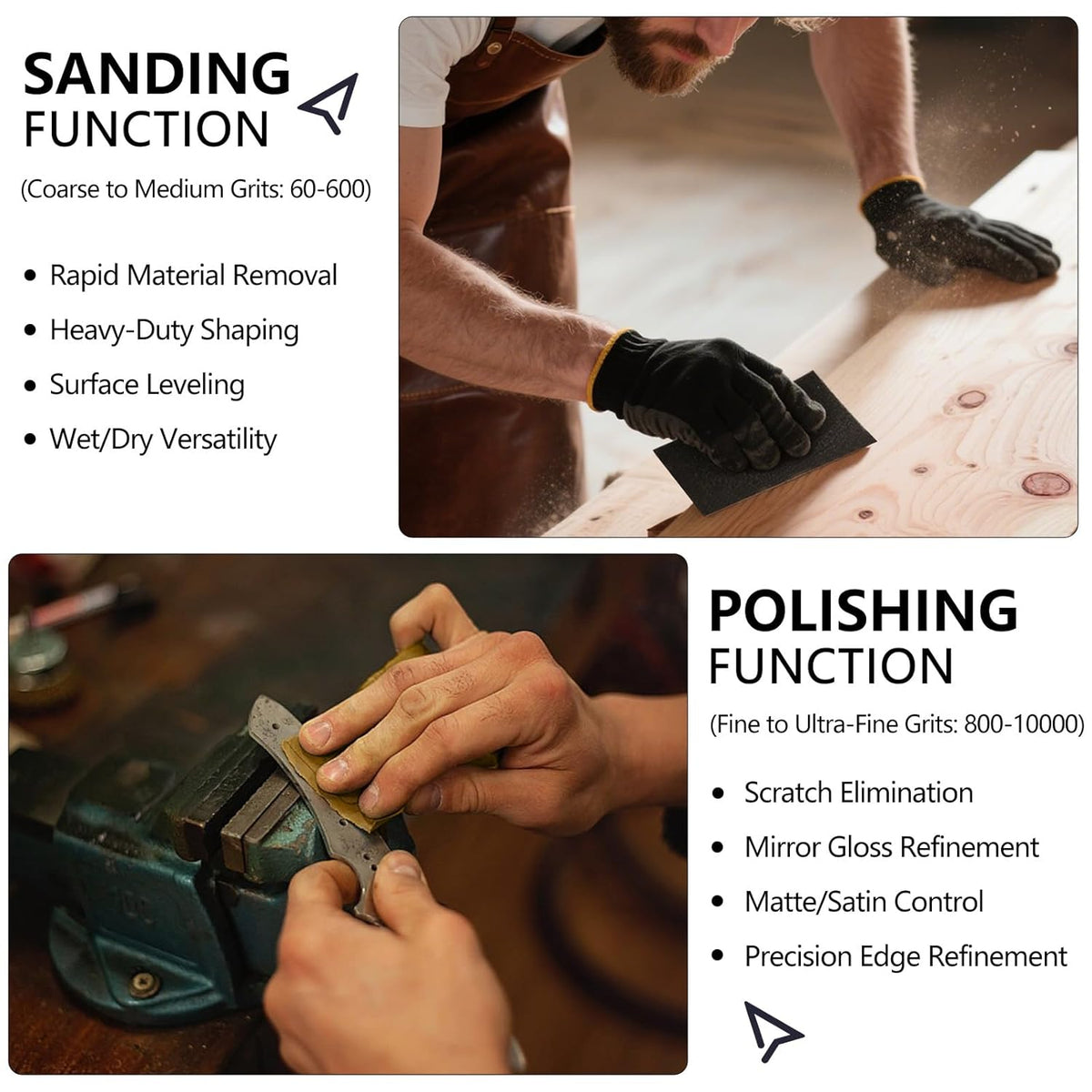 Sandpaper Assortment 120/220/400/600/800/1000/2000 Grit, 21 Sheets, 9 x 3.6 Inch Wet Dry Sand Paper, Hand Sanding Sheets for Wood Metal Automotive Sanding and Polishing