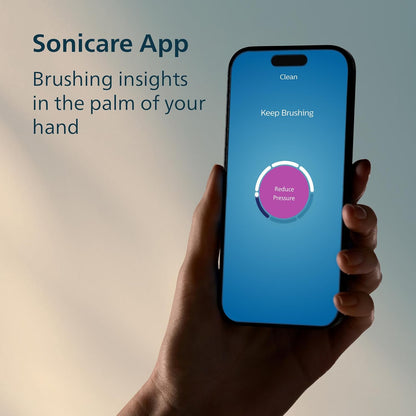Philips Sonicare 6500 Series Electric Toothbrush - Next-Generation Sonicare Technology, Pressure Sensor, 9 Brushing Settings, SmarTimer, BrushPacer, 21-Day Runtime, Travel Case, White, HX7410/10