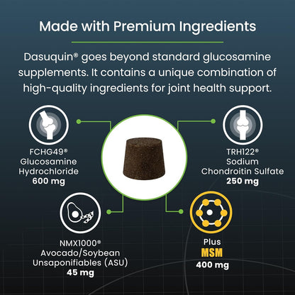 Nutramax Dasuquin for Small to Medium Dogs, Joint Health Supplement, Contains Glucosamine for Dogs, Plus Chondroitin, ASU, MSM and More, Supports Healthy Joints, Soft Chews, 84 Count