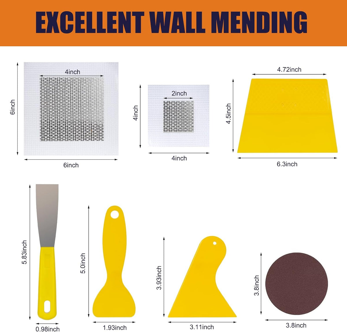 Drywall Repair Kit Drywall Hole Repair Patch Kits Wall Spackle Repair Paste with 8.5OZ White Wall Repair Putty with Scraper, Wall Surface Hole Fill Quick and Easy Solution (1Pack)