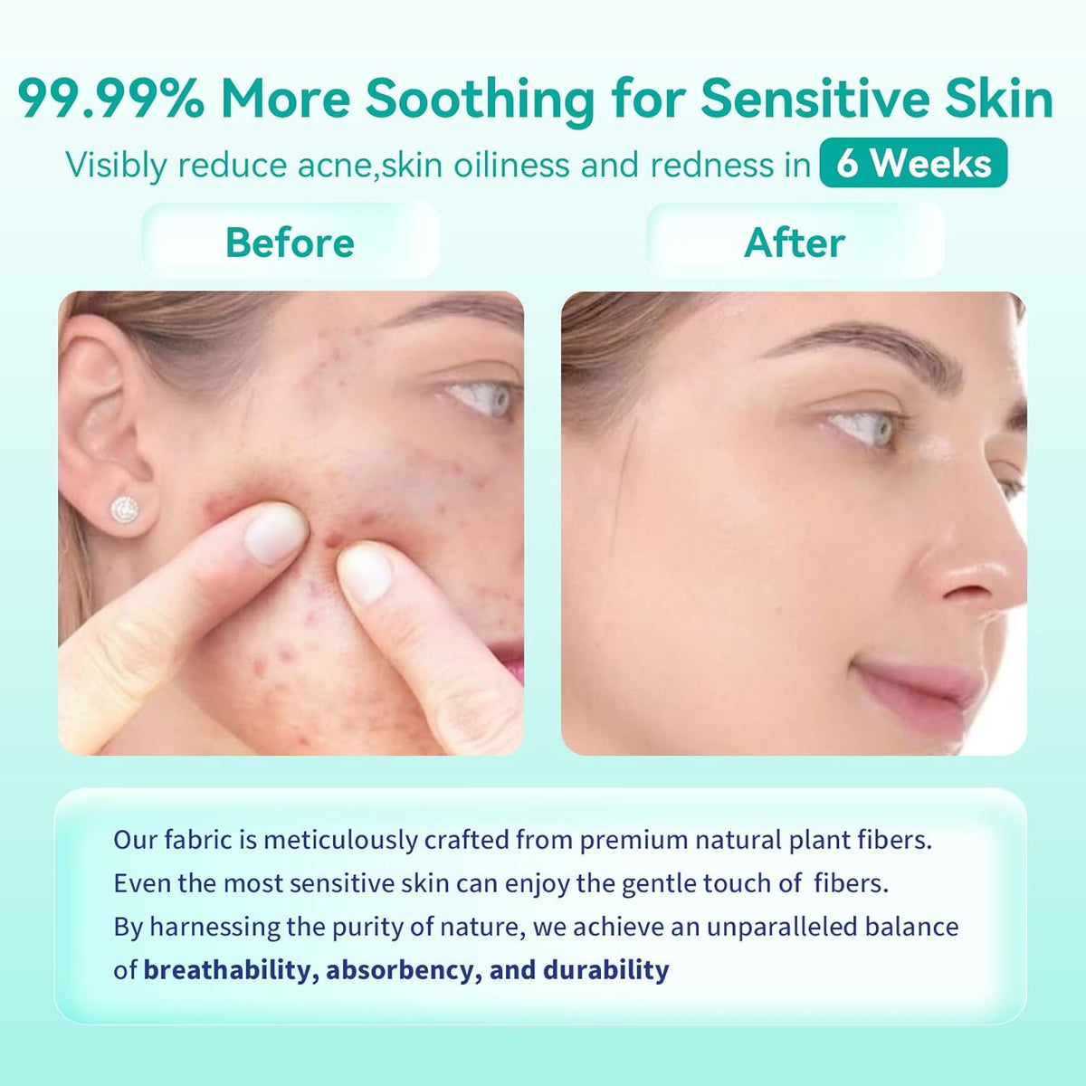 Face Towels, 10"×12" Disposable Face Towel, Face Towelettes XL, Ultra Soft Makeup Remover Dry Wipes, Thick Face Towel for Sensitive Skin, 50 Count (1 Pack)