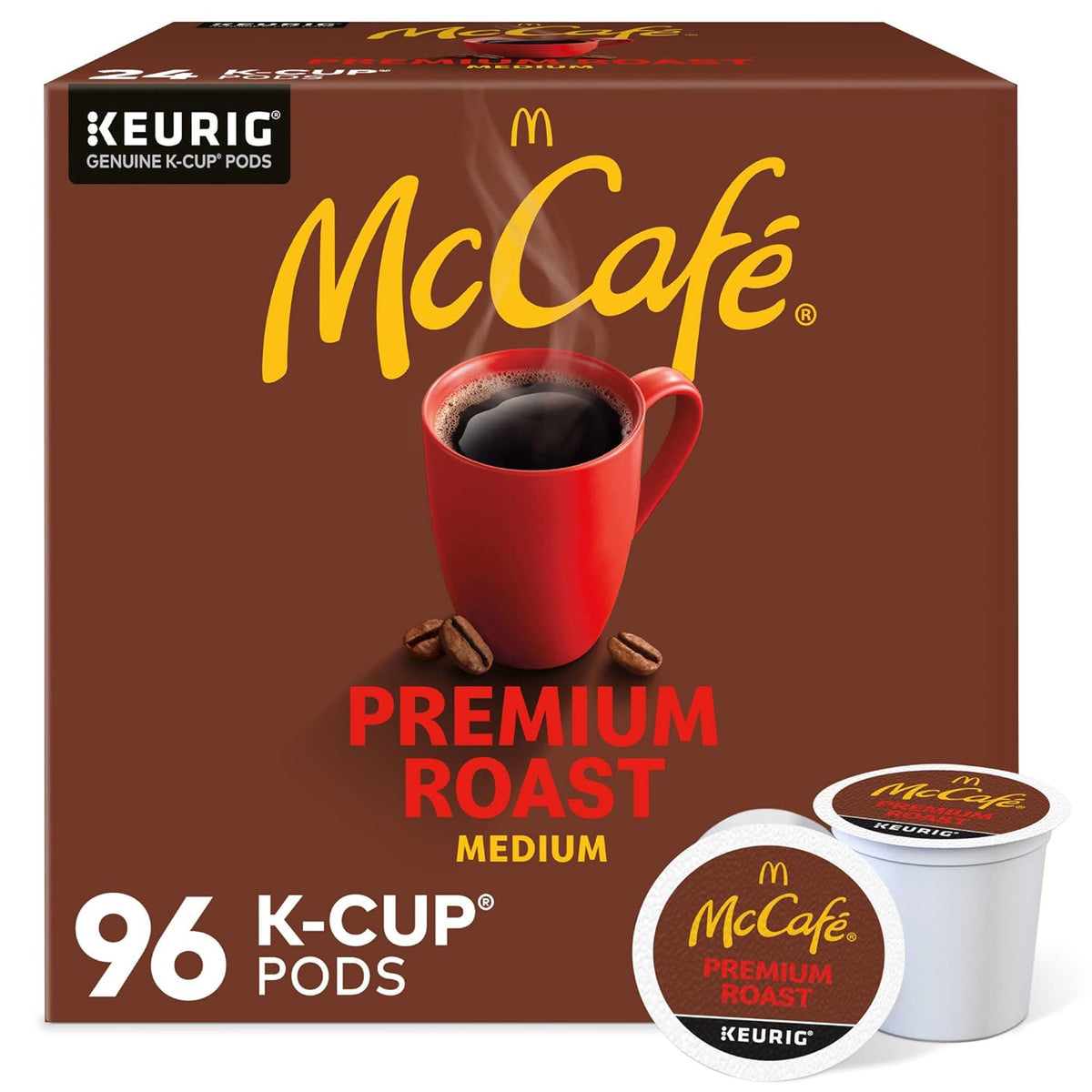 McCafe Premium Roast Coffee, Keurig Single Serve K-Cup Pods, Medium Roast, 96 Count