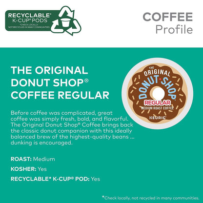 The Original Donut Shop Regular Keurig Single-Serve K-Cup Pods, Medium Roast Coffee, 96 Count