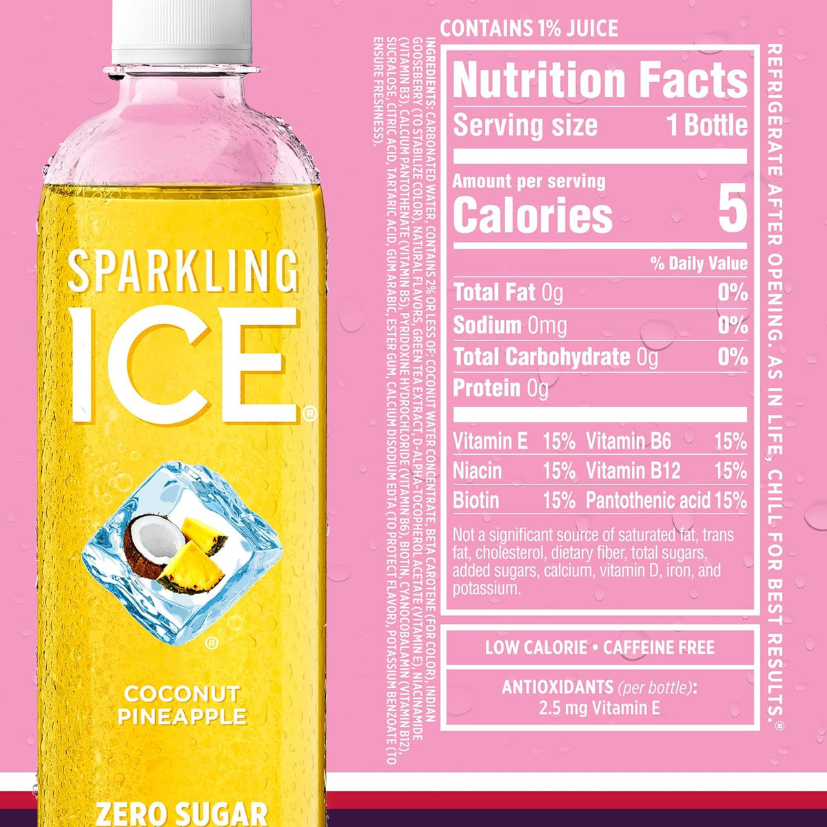 Sparkling Ice Purple Variety Pack, Flavored Water, Zero Sugar, with Vitamins and Antioxidants, 17 fl oz, 12 count (Black Raspberry, Cherry Limeade, Orange Mango, Kiwi Strawberry)