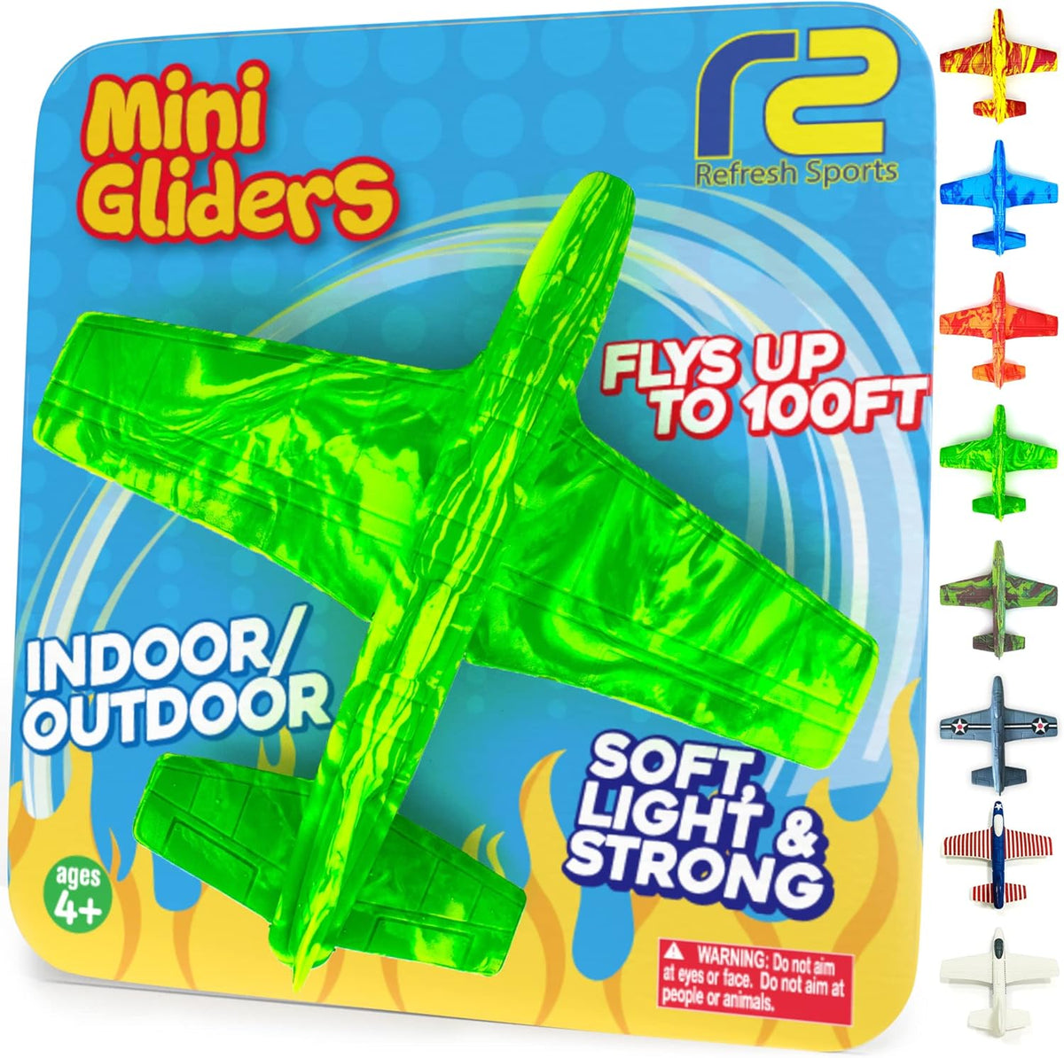 Foam Airplanes - Easter Basket Stuffers for Kids All Ages 4 5 6 7 8 9 10 Year Old - Best Toy Gift - Boy Toys Basket Stuffer Gifts - Fun Easter Gifts for Boys & Girls Party Favors - Air Plane Gift Idea