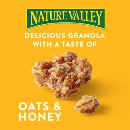 Nature Valley Crunchy Granola, Oats and Honey, Resealable Snack Pouch, Family Size, 24 oz