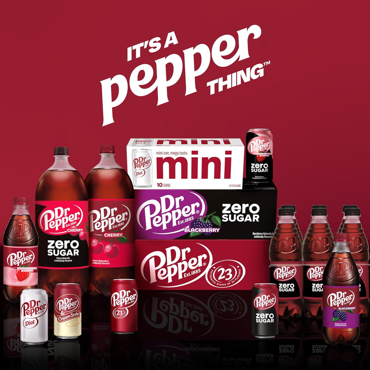 DR PEPPER ZERO SUGAR - 12 OZ, 12 PK