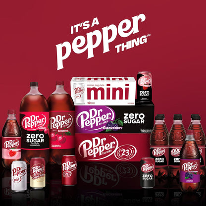 DR PEPPER ZERO SUGAR - 12 OZ, 12 PK