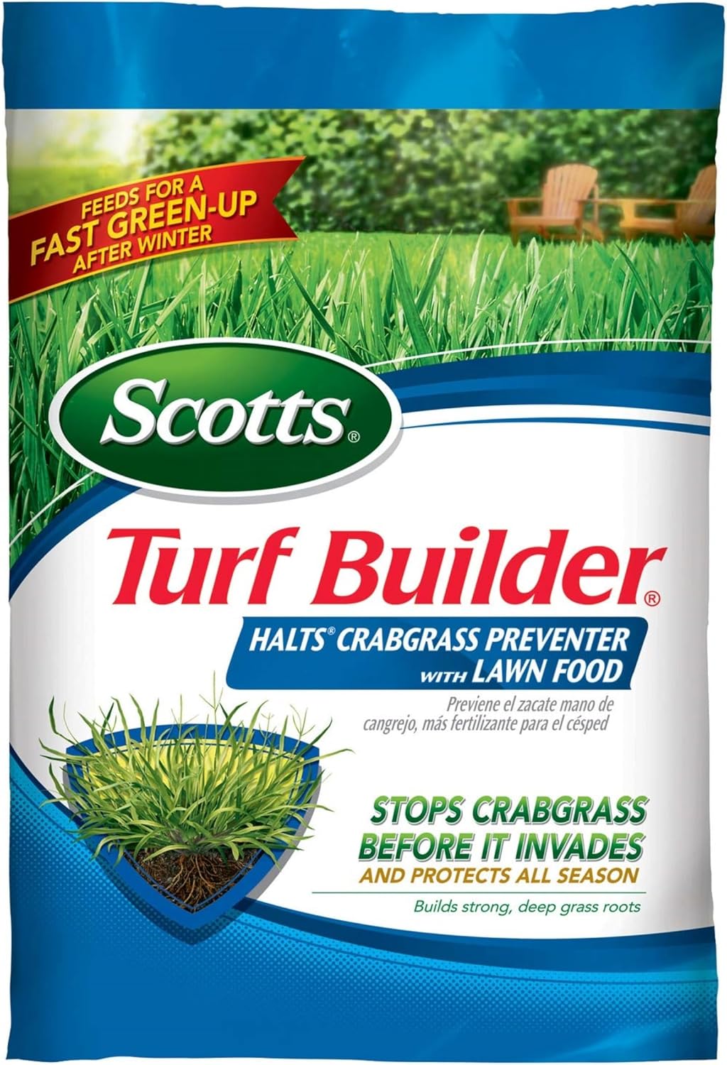 Scotts Turf Builder Halts Crabgrass Preventer with Lawn Food, 5,000 sq. ft.