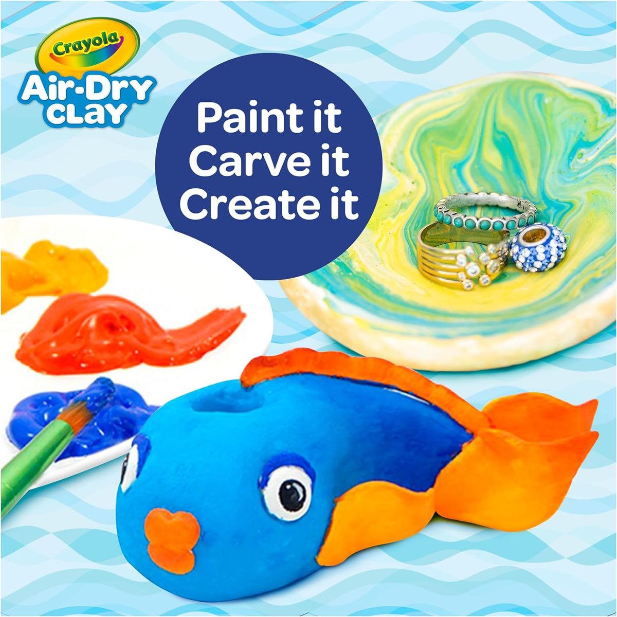 Crayola Air Dry Clay (5lbs), Teacher Supplies, Natural White Modeling Clay for Kids, Sculpting Material, Bulk Craft Supplies for Art Classrooms