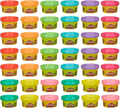 Play Doh Bulk Handout 42-Pack of 1-Ounce Modeling Compound Cans, Back to School Gifts, Prizes, & Party Favors, Kids Arts & Crafts, Preschool Toys, Ages 2+ (Amazon Exclusive)
