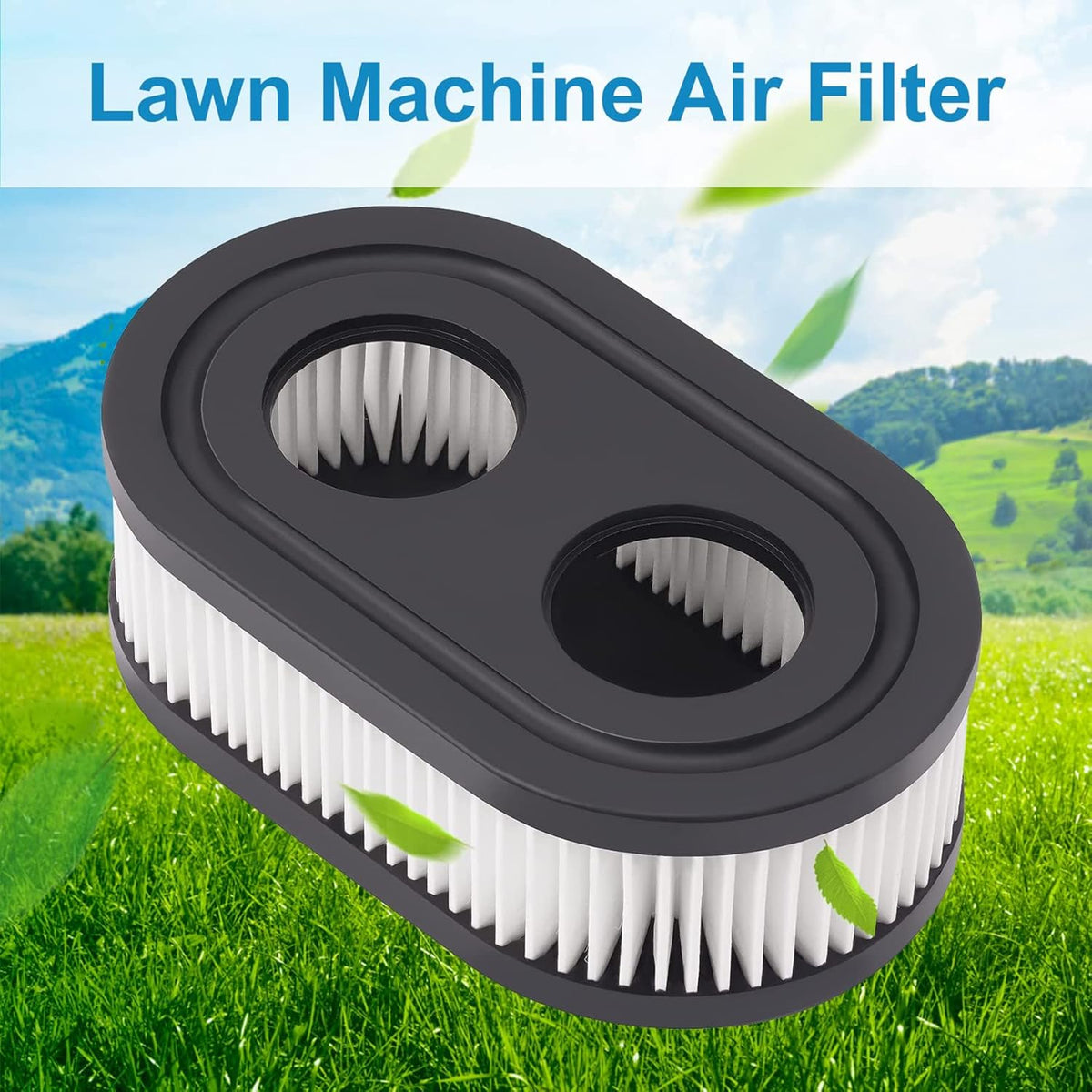 593260 Air Filter 593260 798452 334404 Air Cleaner Cartridge Filter, Lawn Mower Air Cleaner Replacement Filters for 4247 5432 5432k 09P00 09P702 550E 500EX 550EX 625 575EX Series Engine (2Pcs)