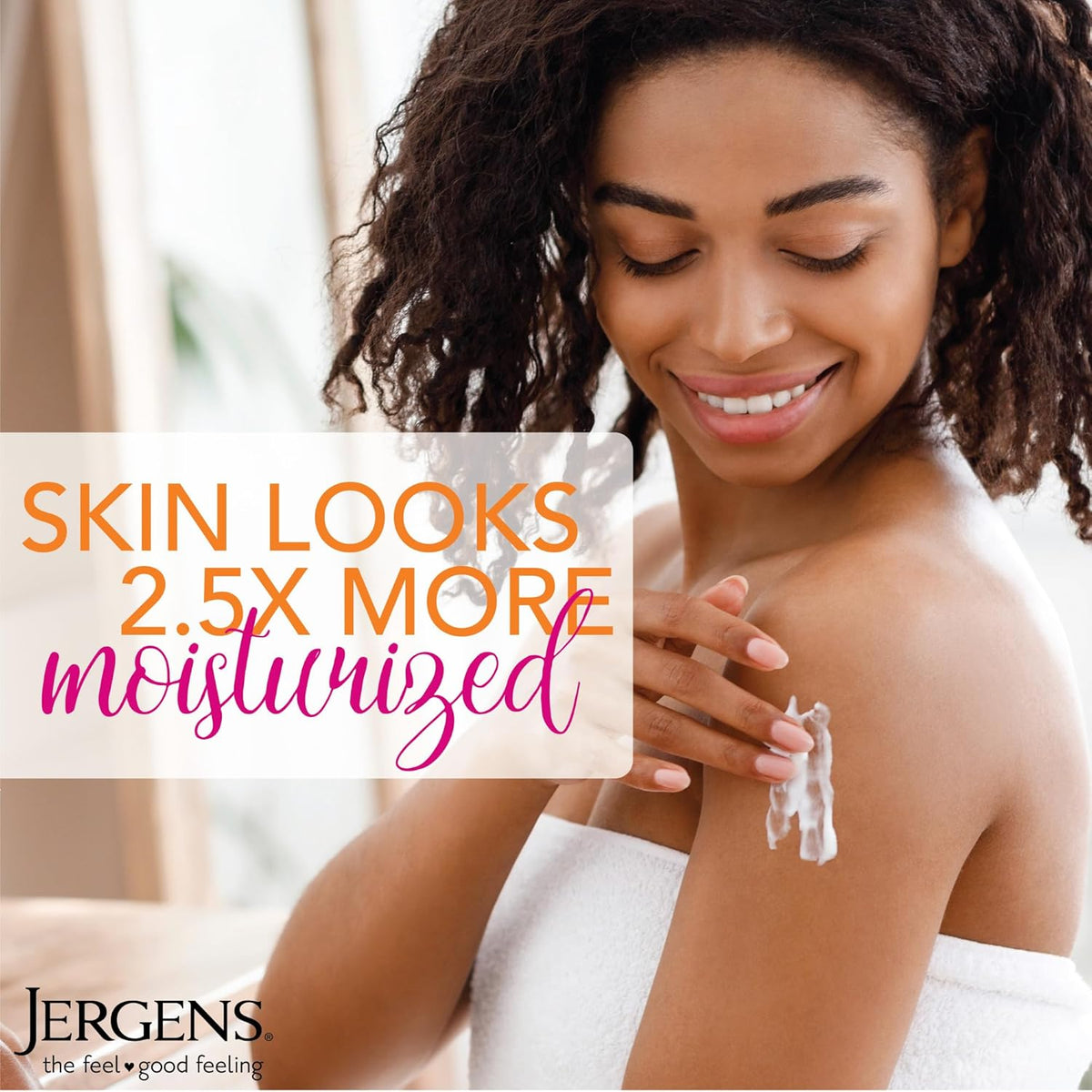 Jergens Hydrating Coconut Body Lotion, Hand and Body Moisturizer, Infused with Coconut Oil, Hydrates Dry Skin Instantly, Dermatologist Tested, 16.8 oz