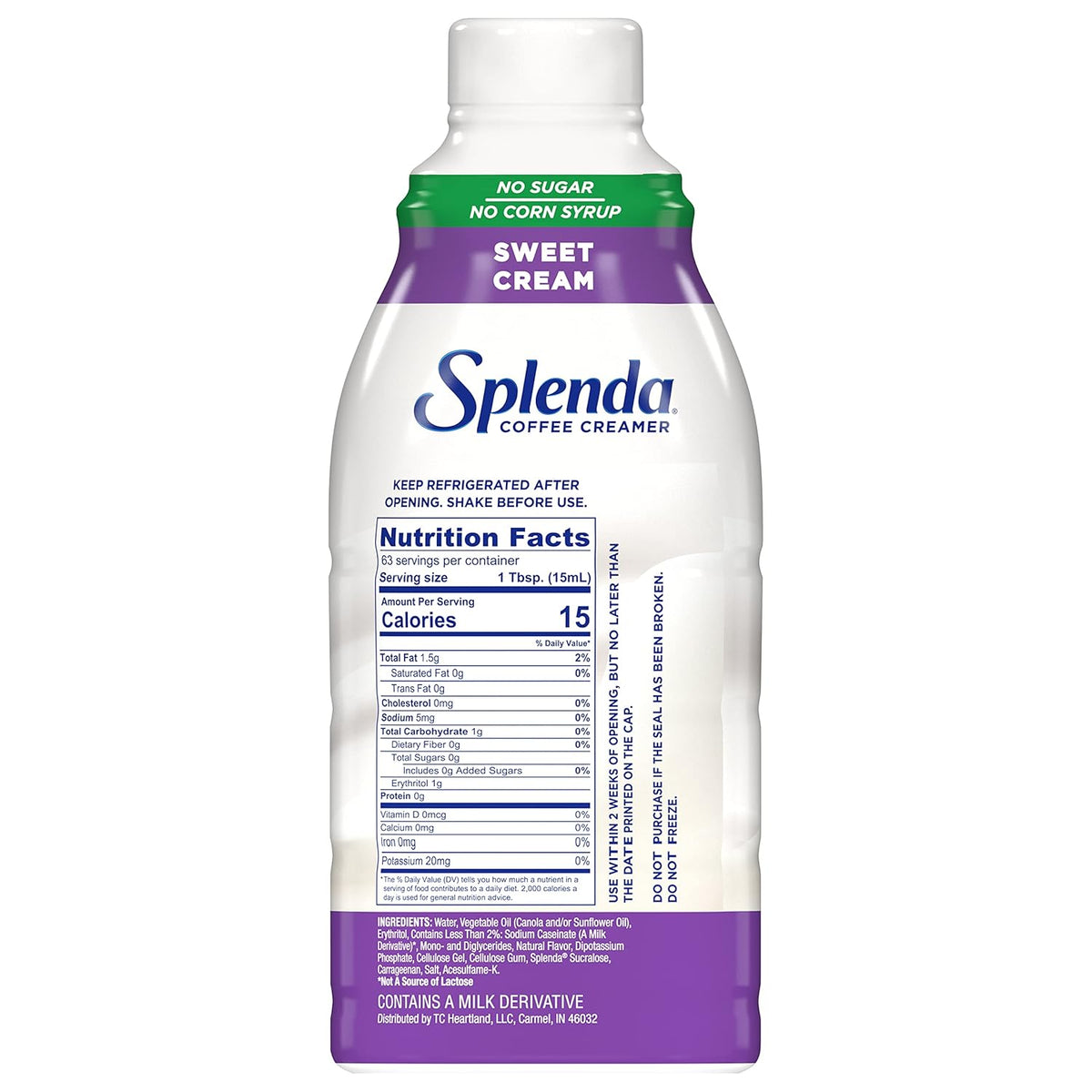 SPLENDA Sugar Free Sweet Cream Coffee Creamer, 32 Fl Oz