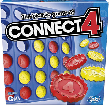 Hasbro Gaming Connect 4 Classic Grid, 4 in a Row Game, Strategy Board Games for Kids, 2 Players for Family and Kids, Easter Gifts for Boys and Girls, Ages 6+