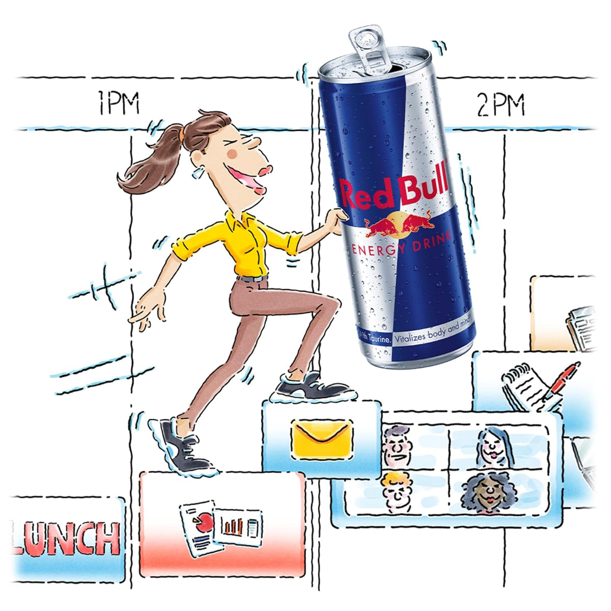 Red Bull Energy Drink with 80mg Caffeine plus Taurine & B Vitamins, 8.4 Fl Oz, Pack of 24 Cans
