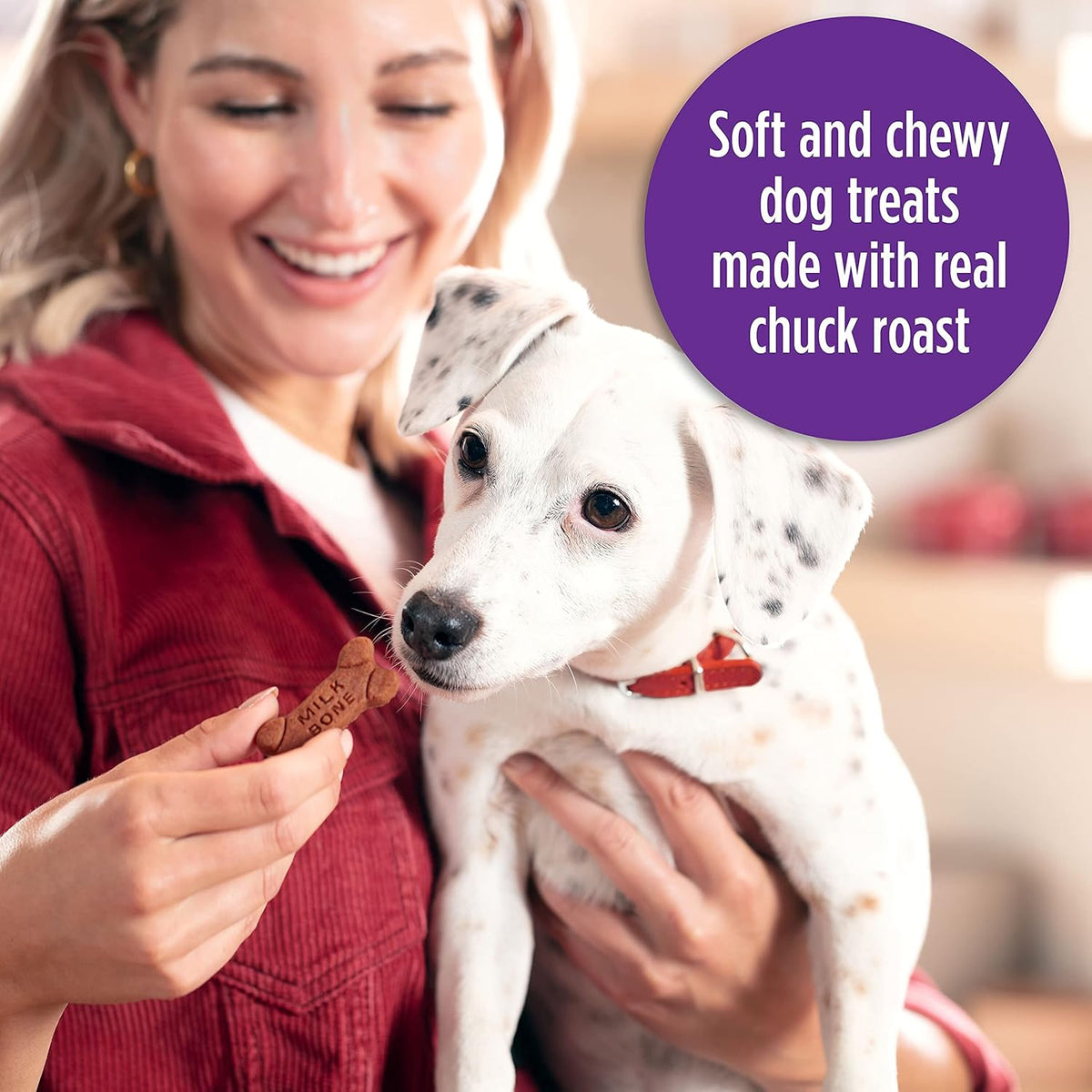Milk-Bone Soft & Chewy Dog Treats, Beef & Filet Mignon Recipe, 25 Ounce