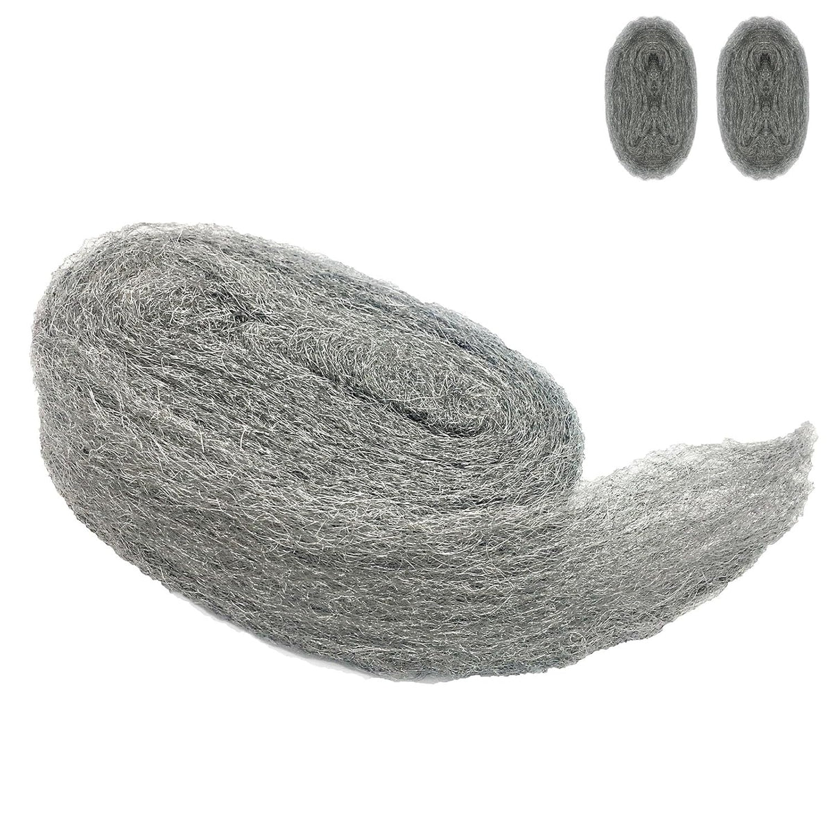 Steel Wool Mice Control, 2 Pack 3" x10 Ft Hole Filler, Gap Blocker, Barrier, Protect Against Animals in Holes Holes, Siding, Pipeline, Vents for Garden, House, Garage