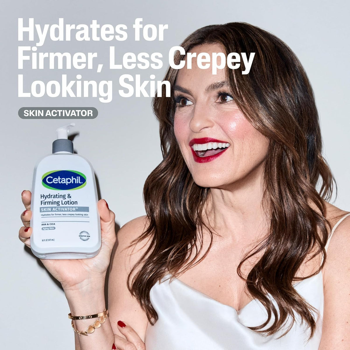 Cetaphil Skin Activator Hydrating & Firming Body Lotion 16oz, Mandelic Acid (AHA) and Centella Asiatica (CICA) Body Moisturizer, Hydrates and Firms Aging Skin, Anti-Aging Body Skincare