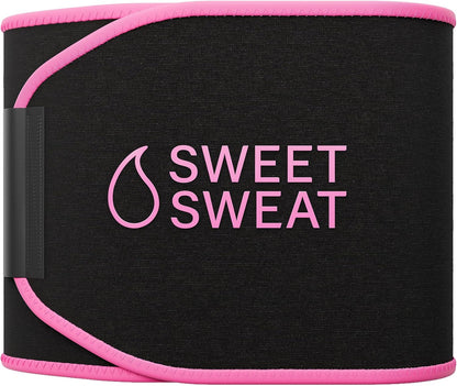 Sports Research Sweet Sweat Waist Trimmer (Core Series) - Premium Sweat Enhancing Fitness Band for Women & Men
